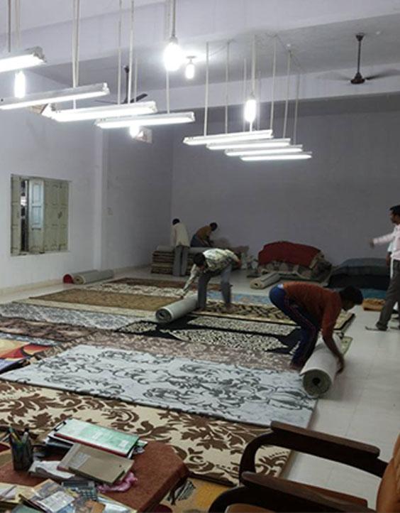 Inspection of rugs